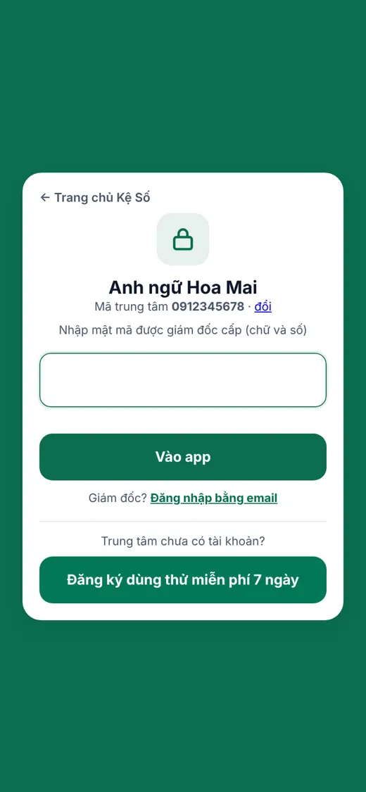 Màn nhập mật mã